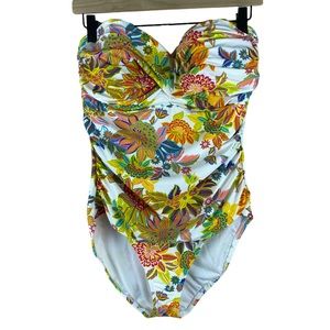 Bleu Rod Beattie Women's Standard Strapless One-Piece Swimsuit Bathing Suit 14